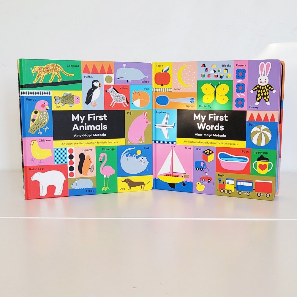 Lot of My First Animal & My First Words Hardback Books by Aino-Maija Metsola